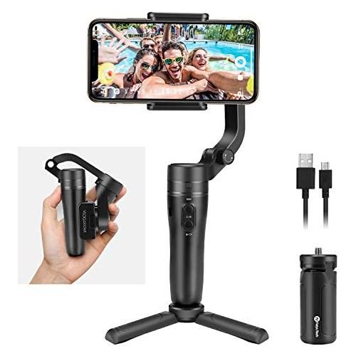  [아마존핫딜][아마존 핫딜] FeiyuTech VLOG pocket Handheld Gimbal Stabilizer Foldable Pocket-Size 3-Axis with One Key Orientation Toggle for iPhone 11/ 11 Pro/ 11 pro Max and Android Smartphones