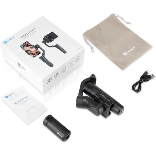  [아마존핫딜][아마존 핫딜] FeiyuTech VLOG pocket Handheld Gimbal Stabilizer Foldable Pocket-Size 3-Axis with One Key Orientation Toggle for iPhone 11/ 11 Pro/ 11 pro Max and Android Smartphones