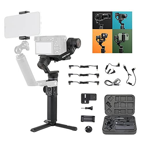  FeiyuTech G6 Max [Official] 3-Axis Handheld Gimbal Stabilizer for Mirrorless Cameras/Pocket/Action Camera&Smartphone for Canon 200D Sony ZV1 Panasonic GH4 GoPro 10/9 (Uncontrollabl