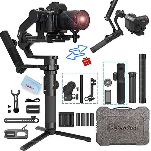  FeiyuTech AK4500 3-Axis Gimbal Stabilizer Payload 4.6 KG for Mirrorless & DSLR Camera for Sony A7M3 A7R3,Canon 1DX 6D 5D IV,Panasonic GH5 GH5S,Nikon D850(with Rmote Control /Follow