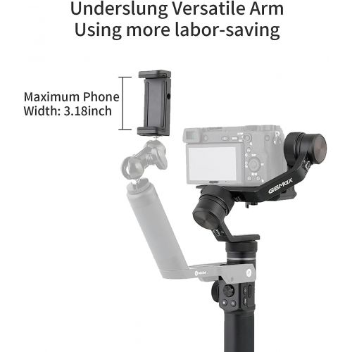  FeiyuTech G6 Max [Official] 3-Axis Handheld Gimbal Stabilizer for Mirrorless Cameras/Pocket/Action Camera&Smartphone for Canon 200D Sony ZV1 Panasonic GH4 GoPro 10/9 (Uncontrollabl