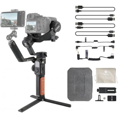  FeiyuTech AK2000S [Official] Camera Stabilizer,Handheld 3 Axis DSLR Mirrorless Camera Gimbal, 4.85lbs Payload,Pull Focus,Zoom for Canon Sony Panasonic Fujifilm Nikon