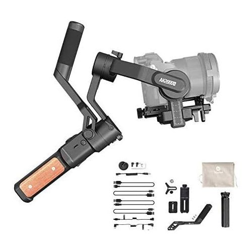  FeiyuTech AK2000s Handheld Gimbal Camera Stabilizer with Handle Bar LCD Screen for DSLR Camera Sony a6300 a6400 a6500 Canon M50 EOS R Panasonic DMC-LX100 Nikon Fujifilm,Official-Au