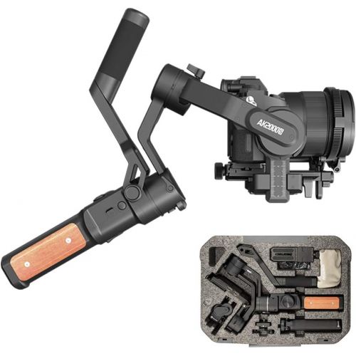  FeiyuTech AK2000s Gimbal Camera Handheld Stabilizer with Versatile Handle LCDscreen for DSLR Camera Sony a6300 a6400 a6500 Canon M50 EOS Panasonic Nikon Fujifilm(Advanced Version),