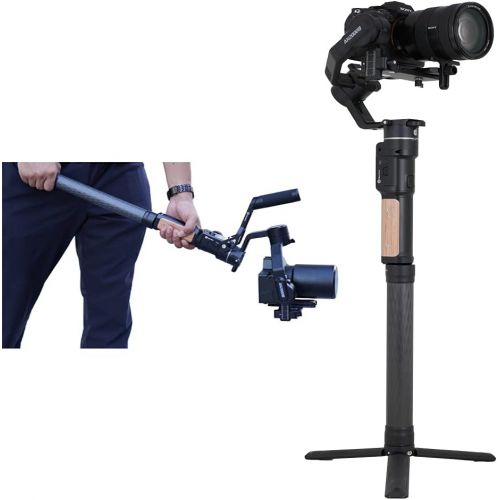  Multi-Functional Pole Carbon Extension Bar 11 inches,1/4 Hole for Camera Gimbal Stabilizer, fits FeiyuTech AK2000C/SCORP/SCORP PRO/G6 MAX/G6/G6 Plus/G5GS/WG2X/AK2000/AK2000S/AK4000