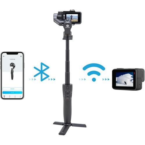  FeiyuTech Vimble 2A 3-Axis Gimbal Stabilizer Telescoping Handheld for Action Camera GoPro Hero 8/7/6/5/4, Supports WiFi Control,with Mini Tripod