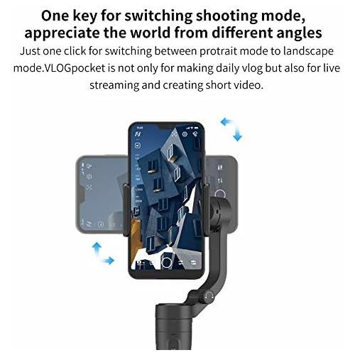  FeiyuTech Official VLOG Pocket 3 Axis Smartphone Gimbal Handheld Stabilizer Vlog YouTube TIK Tok Live Video Fits iPhone SE 11 Pro XR X Android Smartphone Samsung Note 9 S10+ Huawei