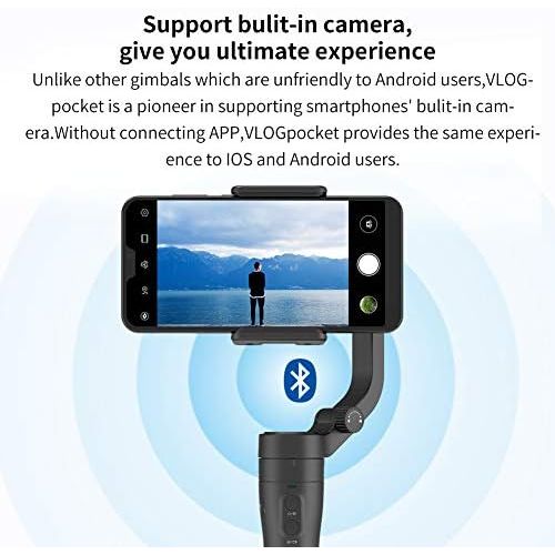  FeiyuTech Official VLOG Pocket 3 Axis Smartphone Gimbal Handheld Stabilizer Vlog YouTube TIK Tok Live Video Fits iPhone SE 11 Pro XR X Android Smartphone Samsung Note 9 S10+ Huawei