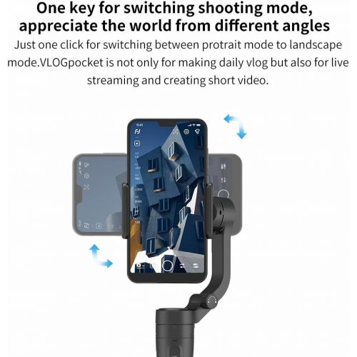  FeiyuTech Official VLOG Pocket 3 Axis Smartphone Gimbal Handheld Stabilizer Vlog YouTube TIK Tok Live Video Fits iPhone SE 11 Pro XR X Android Smartphone Samsung Note 9 S10+ Huawei