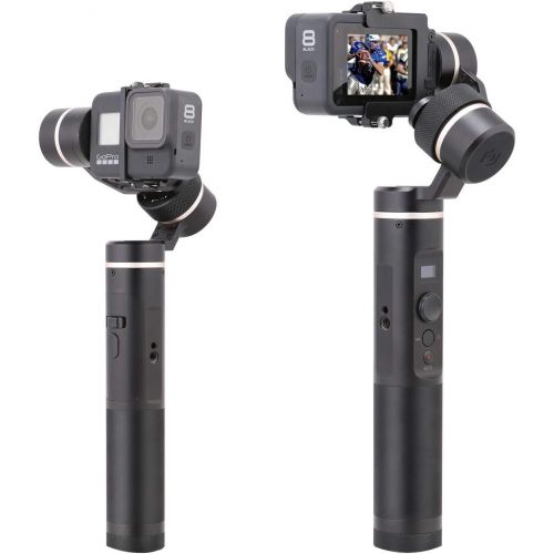  FeiyuTech Feiyu G6 Kit 3-Axis Action Camera Gimbal Stabilizer for GoPro Hero 8 Hero 7, Splash Proof Selfie Stick Gimbal for Go pro Hero 6 5 Yi cam 4K, with MiniTripod Phone Clip Hero 8 Adapt