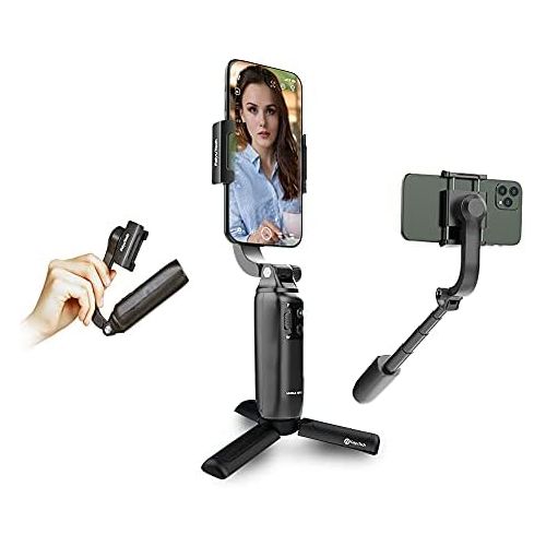  Vimble One Selfile Stick 1Axis Gimbal-FeiyuTech Stabilizer 180mm Extension for Smartphone iPhone 12(no pro max)/12mini 11 Samsung Huawei,MI,YouTube Vlog Record Bluetooth,iOS Androi