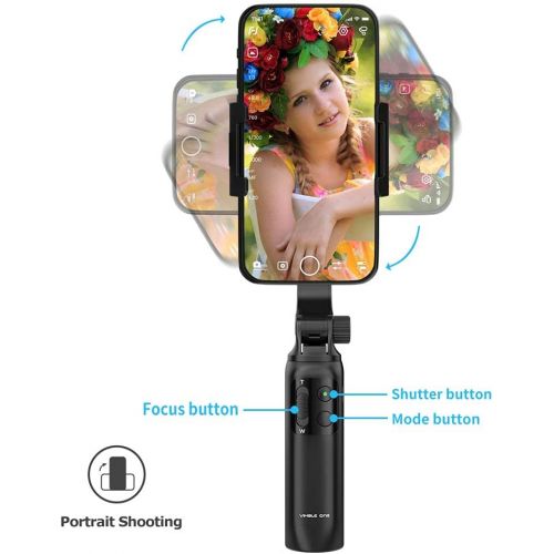  Vimble One Selfile Stick 1Axis Gimbal-FeiyuTech Stabilizer 180mm Extension for Smartphone iPhone 12(no pro max)/12mini 11 Samsung Huawei,MI,YouTube Vlog Record Bluetooth,iOS Androi