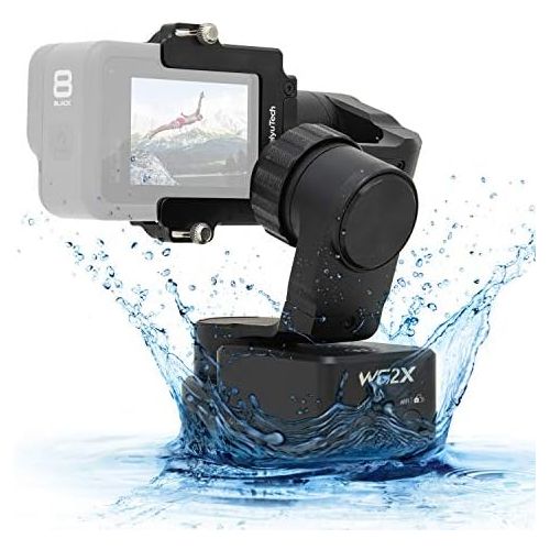  FeiyuTech WG2X-Official 3-Axis Gimbal for GoPro Hero8/7/6/5/4 AEE YI 4K Wearable Stabilizer Bike Bicycle/Helmet/Car Mounting Gimble for Action Camera