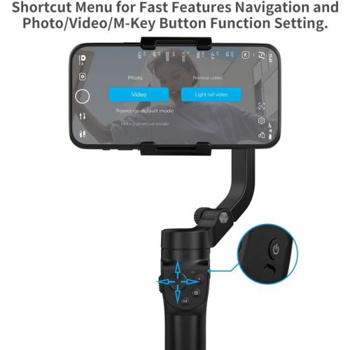  FeiyuTech Official VLOG Pocket 2 3-Axis Gimbal Stabilizer for Smartphone iPhone13 PROMAX 12 Pro 11 Pro XR XS Android Phone Vlog YouTube Video Timelapse Original Camera Control Mobi