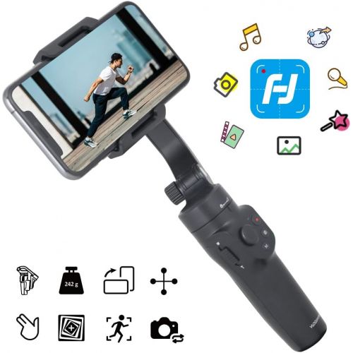  FeiyuTech Official VLOG Pocket 2 3-Axis Gimbal Stabilizer for Smartphone iPhone13 PROMAX 12 Pro 11 Pro XR XS Android Phone Vlog YouTube Video Timelapse Original Camera Control Mobi