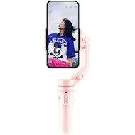 FeiyuTech VLOGpocket 3-Axis Handheld Gimbal Foldable Stabilizer for iPhone 11 iPhone X 8 7 Plus,Samsung,Huawei,XIAOMI and Other Smartphones with Mini Tripod,Pink
