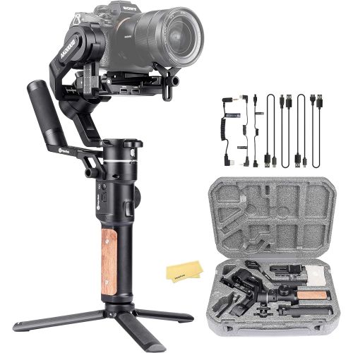  FeiyuTech Feiyu AK2000 S Ak2000S 3 Axis Handheld Gimbal Stabilizer for Sony a9 a7 ii a6500 Series Canon 5D Panasonic GH5 GH4 Nikon D850 Mirrorless and DSLR Digital Camera, Smart Touch Panel