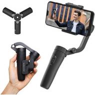 FeiyuTech Vlog Pocket Handheld Phone Gimbal Smartphone Stabilizer Foldable for iPhone 11 X Xs XR 8 7 Plus 6, Xiao Mi Samsung Huawei Android Smartphones (Balck)