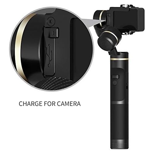  FeiyuTech G6 3-Axis Handheld Gimbal,Fits GoPro Hero 8/Hero 7/Hero 6/Hero 5/Hero 4/Hero 3/Sony RX0,Comes with Mini Tripod and Lateral Smartphone Holder