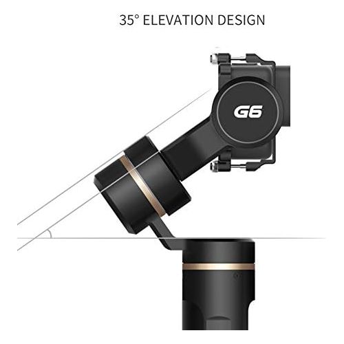  FeiyuTech G6 3-Axis Handheld Gimbal,Fits GoPro Hero 8/Hero 7/Hero 6/Hero 5/Hero 4/Hero 3/Sony RX0,Comes with Mini Tripod and Lateral Smartphone Holder