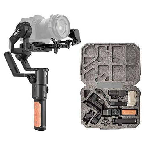  FeiyuTech AK2000S Advanced 3-Axis Handheld Gimbal Stabilizer Fits Sony/Canon/Panasonic/Fujifilm/Nikon Camera Gimbal Fits DSLR Camera Stabilizer,Brushless Follow Focus Kit Versatile