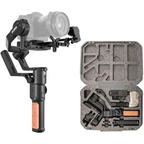  FeiyuTech AK2000S Advanced 3-Axis Handheld Gimbal Stabilizer Fits Sony/Canon/Panasonic/Fujifilm/Nikon Camera Gimbal Fits DSLR Camera Stabilizer,Brushless Follow Focus Kit Versatile