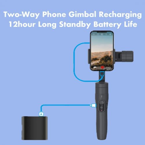  FeiyuTech Vimble 2S Smartphone Gimbal, 18cm Extendable Stabilizer Gimble for iPhone 12/Pro/Max and Android Phones Dolly Zoom Selfie-Stick Remote Control with FeiyuOn App (Vimble2S)