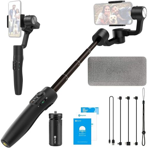  FeiyuTech Vimble 2S Smartphone Gimbal, 18cm Extendable Stabilizer Gimble for iPhone 12/Pro/Max and Android Phones Dolly Zoom Selfie-Stick Remote Control with FeiyuOn App (Vimble2S)