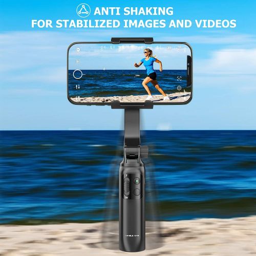  FeiyuTech Vimble One Gimbal, Smartphone Gimble Stabilizer for iPhone 12/11 Pro Max/X/XR/8/7 for Android Phones Extendable Foldable Pocket Gimbal Selfie Stick FeiyuOn APP Control(Vi