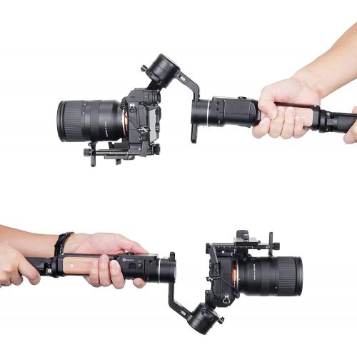  FeiyuTech AK2000C Gimbal 3-Axis Handheld Stabilizer for Mirrorless/DSLR Cameras Like Sony a9/a7/A6300/A6400,CANON EOS R,M50,80D,Panasonic GH4,GH5,Nikon Z7,FUJIFILM XT4/XT3,4.85 lb