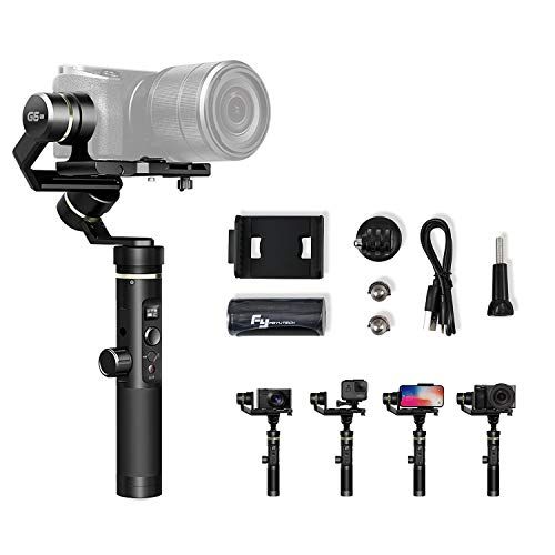  3-axis Stabilizer Smartphone Gimbal for iPhone 12/11 pro Max 8/7 Action Camera Gopro Hero 9/8/7 Samsung Huawei, Sony A6400 A6500 etc. FeiyuTech G6 Plus Handheld