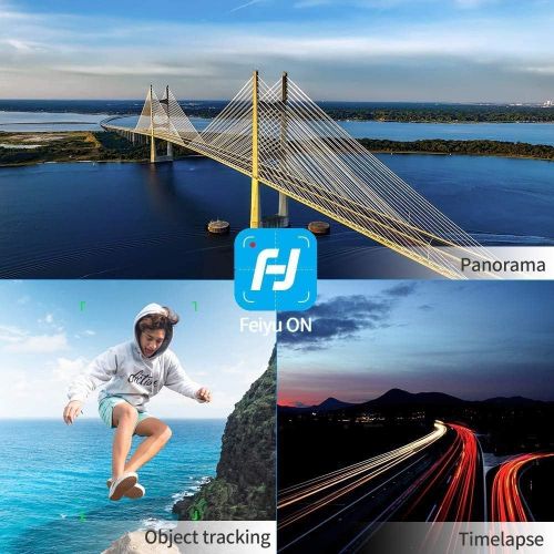  FeiyuTech 3-Axis Action Camera Gimbal Stabilizer for GoPro Hero 8/7/6/5, WiFi Connection, Handheld Gimbal Selfie Stick for SJCAM YI-CAM, 18cm Extendable Pole Portrait Mode with Tripod FeiyuT