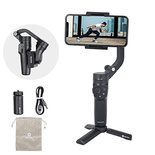  FeiyuTech Vlog Pocket 2 Gimbal Stabilizer for Smartphone,Foldable Pocket-Size 3-Axis Handheld Phone Stabilizer for iPhone XR,XS Max，iPhone 11，11 Pro Max 250g Payload Smartphone Wid