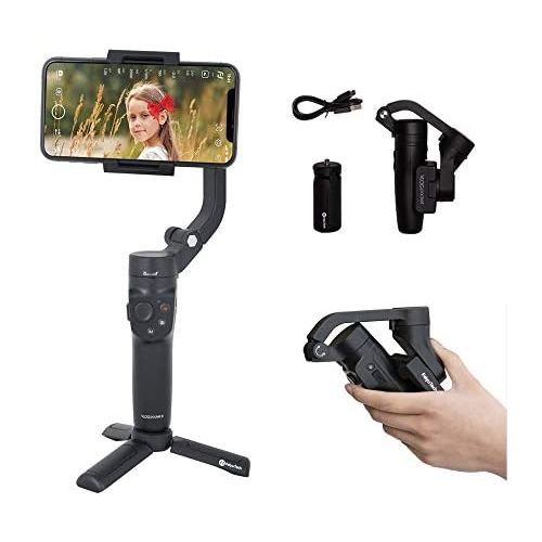  FeiyuTech Vlog Pocket 2 Gimbal Stabilizer for Smartphone 3-Axis Foldable for iPhone 12/Mini XR XS Samsung HUAIWEI Xiaomi,Android/iOSapp Vlog YouTube TikTok,ZoomControl,with Tripod,