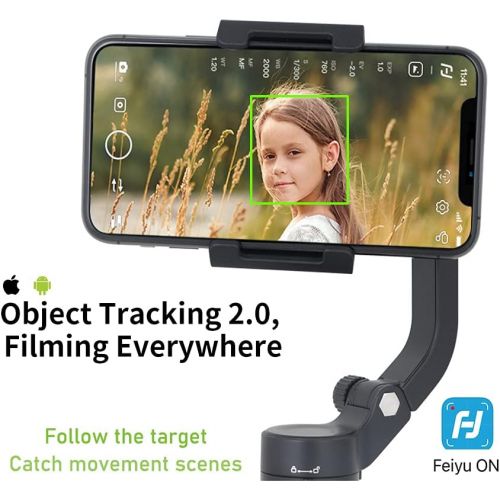  FeiyuTech Vlog Pocket 2 Gimbal Stabilizer for Smartphone 3-Axis Foldable for iPhone 12/Mini XR XS Samsung HUAIWEI Xiaomi,Android/iOSapp Vlog YouTube TikTok,ZoomControl,with Tripod,