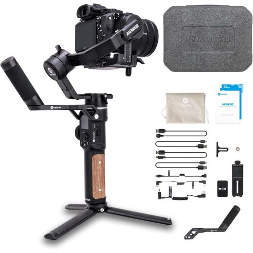 FeiyuTech AK2000S-Camera Stabilizer, 3-Axis Handheld Gimbal Stabilizer for DSLR and Mirrorless Camera Professional Video Stabilizer for Sony, Canon, Nikon, Fujifilm with 4.85lbs Pa