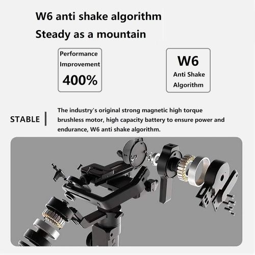  FeiyuTech AK2000S Camera Stabilizer DSLR Stabilizer 3 Axis Gimbal Stabilizer (Professional Kit) for DSLR/Mirrorless Camera Professional Video Stabilizer for Canon Nikon Sony Fujifi