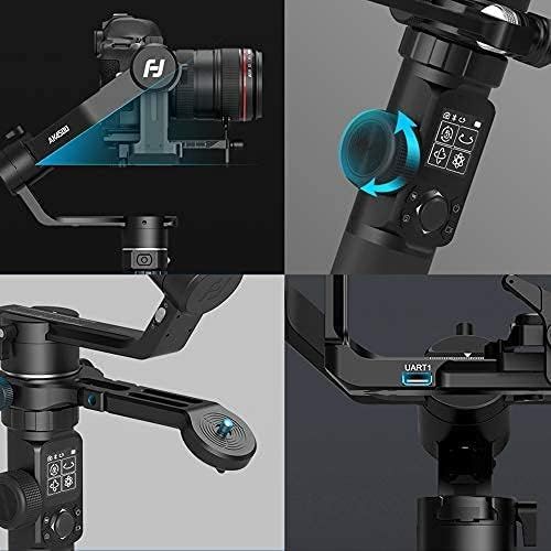  FeiyuTech AK4500 Camera Stabilizer Handheld Gimbal for DSRL Mirrorless Camera Sony a6400/a6300/a6500/a7II/a6000/a7SII//80D/6D Mark II/M50/200D/Nikon/Panasonic GH4/GH5 (Essential Ve