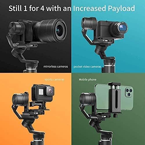  FeiyuTech G6 Max 3-Axis Stabilizer for Mirrorless/Pocket/Action Camera/Smartphone iPhone for Sony a6300 A7RIII Canon EOS M6 Panasonic GH4 Fujifilm XT 20 h1 Camera Gimbal