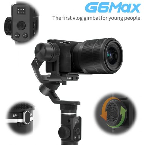  FeiyuTech G6 Max 3-Axis Stabilizer for Mirrorless/Pocket/Action Camera/Smartphone iPhone for Sony a6300 A7RIII Canon EOS M6 Panasonic GH4 Fujifilm XT 20 h1 Camera Gimbal