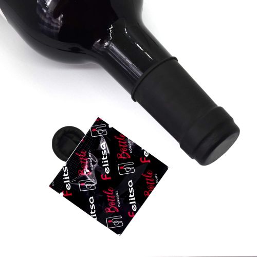  [아마존베스트]Felitsa Bottle Stopper - Bottle Condoms for Beverages - Bachelorette Party and Christmas Novelty Gag Gift - 6 Pack