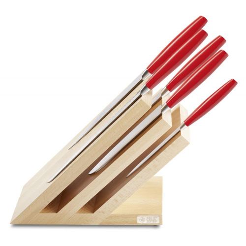  Felix Solingen Ladys Line Red Messer-Set, Stahl, Rot/braun 39.5 x 22 x 12 cm, 6-Einheiten