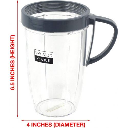  Felji 24 oz Tall Cup includes Handled Lip Ring For NutriBullet NB-101