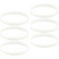 Felji 6 Pack White Gasket Rubber Sealing O-Ring Replacement Part for Nutri Ninja Auto-iQ Blenders BL480 BL681A BL682 BL640
