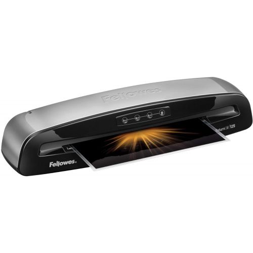  [아마존베스트]Fellowes 5736601 Laminator Saturn3i 125, 12.5 inch, Rapid 1 Minute Warm-up Laminating Machine, with Laminating Pouches Kit