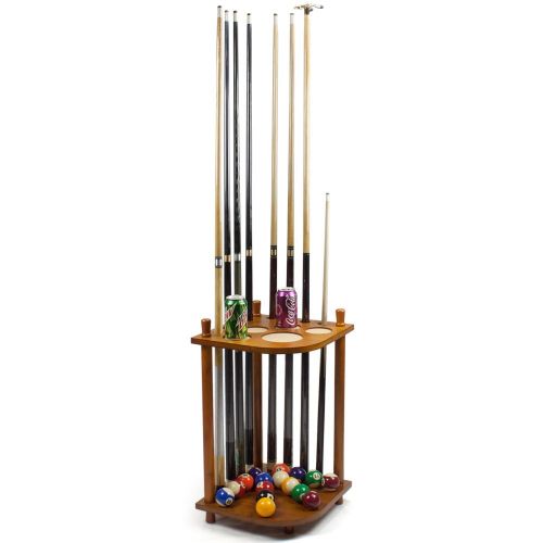  Felson Billiard Supplies Felson Billiard Supply  8 Cue Corner Pool Cue Rack  Easy to Assemble Pool Cue Rack  Made from Beech Wood