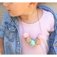/Etsy Toddler Teething Necklace Toddler Jewelry Teether Necklace Wood Necklace Wooden Necklace Toddler Necklace