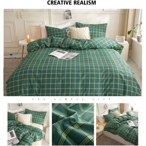  FenDie Stars Printed Duvet Cover Set Queen Grey Teens Bedding Set for Boys Cotton Reversible Pattern 3 Piece Set, Durable Lightweight