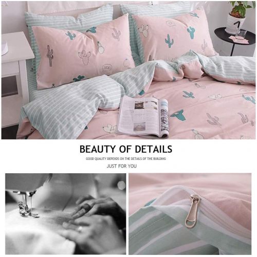  FenDie 3 Piece Duvet Cover Set Queen Cotton Comforter Cover Set Reversible Colorful Arrow Printed Pattern Bedding Set Blue Grey