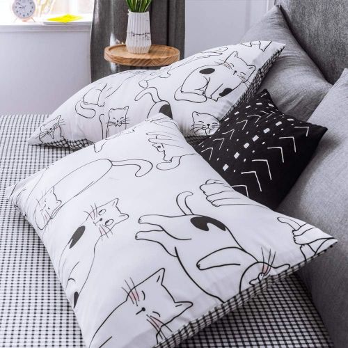  FenDie 3 Piece Duvet Cover Set Queen Cotton Comforter Cover Set Reversible Colorful Arrow Printed Pattern Bedding Set Blue Grey